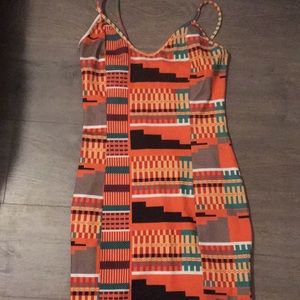 African print dress